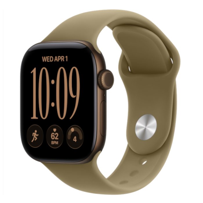 Умные часы Apple Watch Series 12 42mm Dark Bronze, Sport Band Olive, S/M