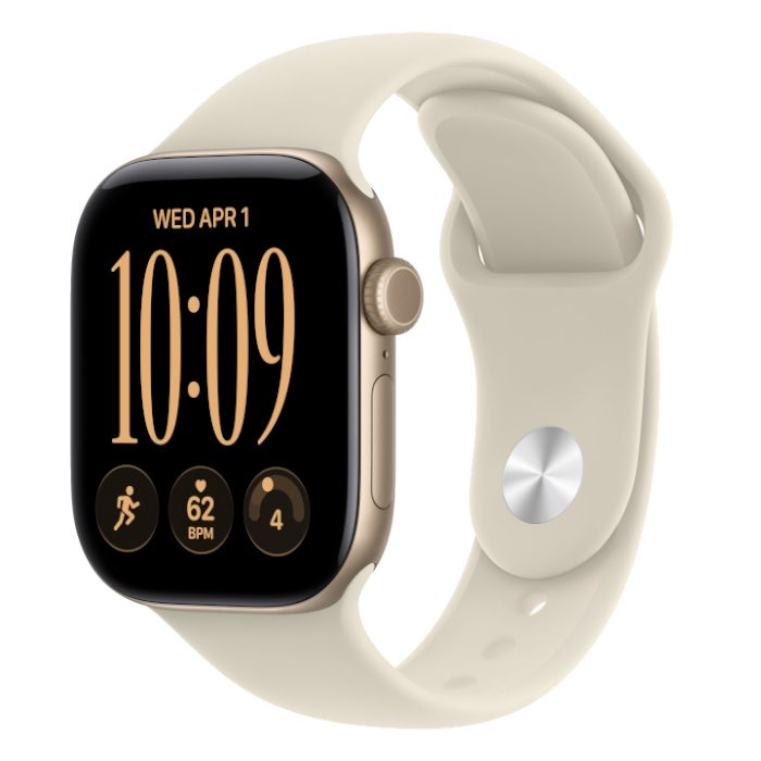 Умные часы Apple Watch Series 12 42mm Light Gold, Sport Band Sand, M/L