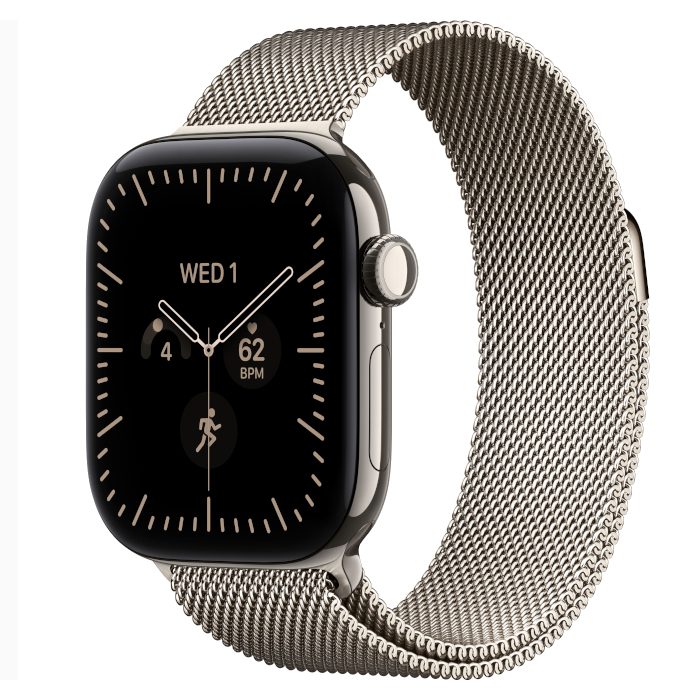 Умные часы Apple Watch Series 12 42mm Natural Titanium, Milanese Loop Natural