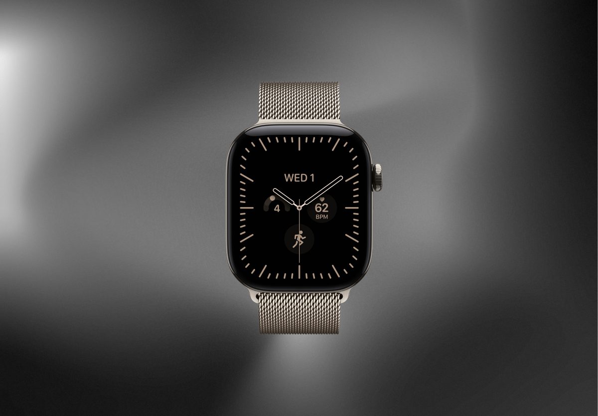 Умные часы Apple Watch Series 12 42mm Natural Titanium, Milanese Loop Natural, фото 3