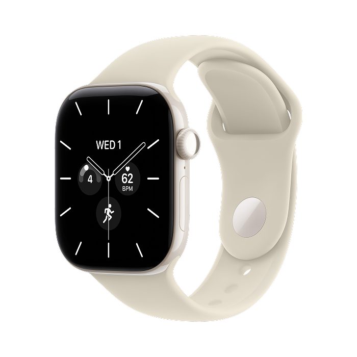 Умные часы Apple Watch Series 12 42mm Pearl White, Sport Band Sand, M/L