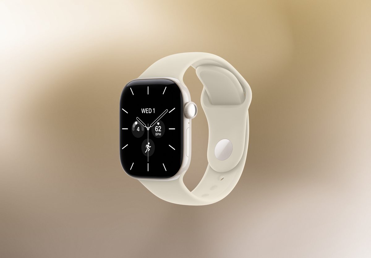 Умные часы Apple Watch Series 12 42mm Pearl White, Sport Band Sand, S/M, превью следующего фото