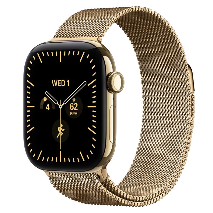Умные часы Apple Watch Series 12 42mm Radiant Gold Titanium, Milanese Loop Gold