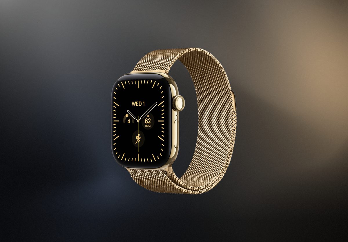 Умные часы Apple Watch Series 12 42mm Radiant Gold Titanium, Milanese Loop Gold, превью следующего фото