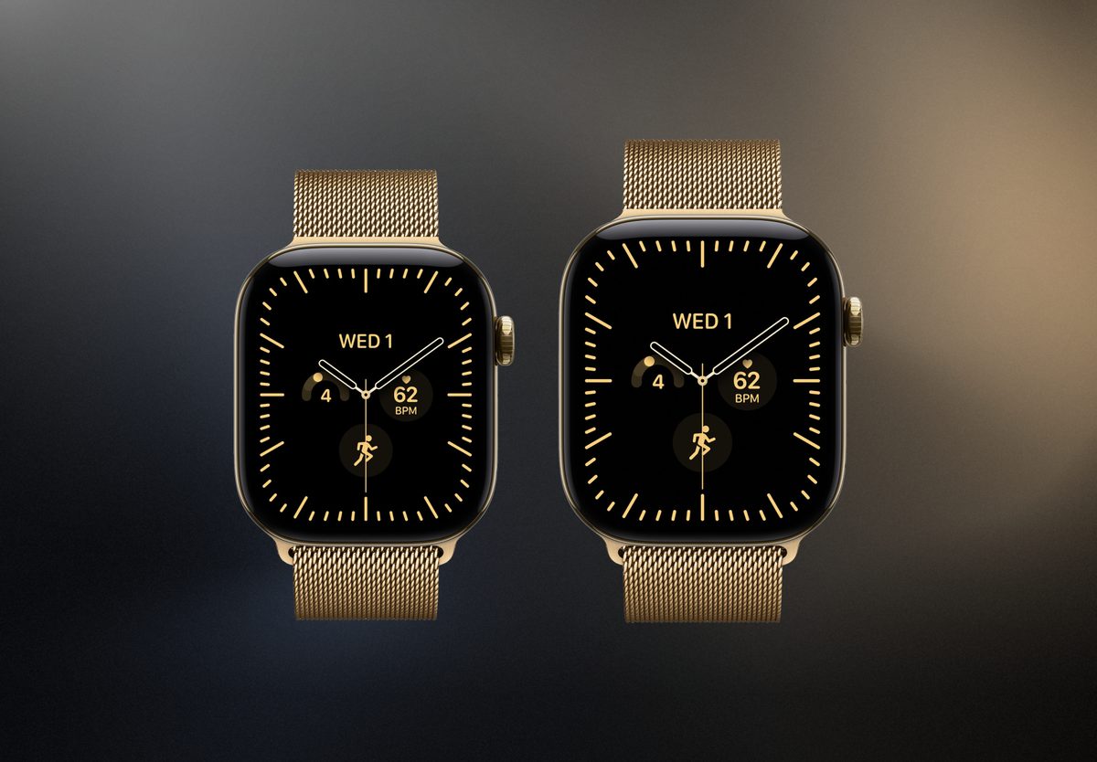 Умные часы Apple Watch Series 12 42mm Radiant Gold Titanium, Milanese Loop Gold, превью предыдущего фото