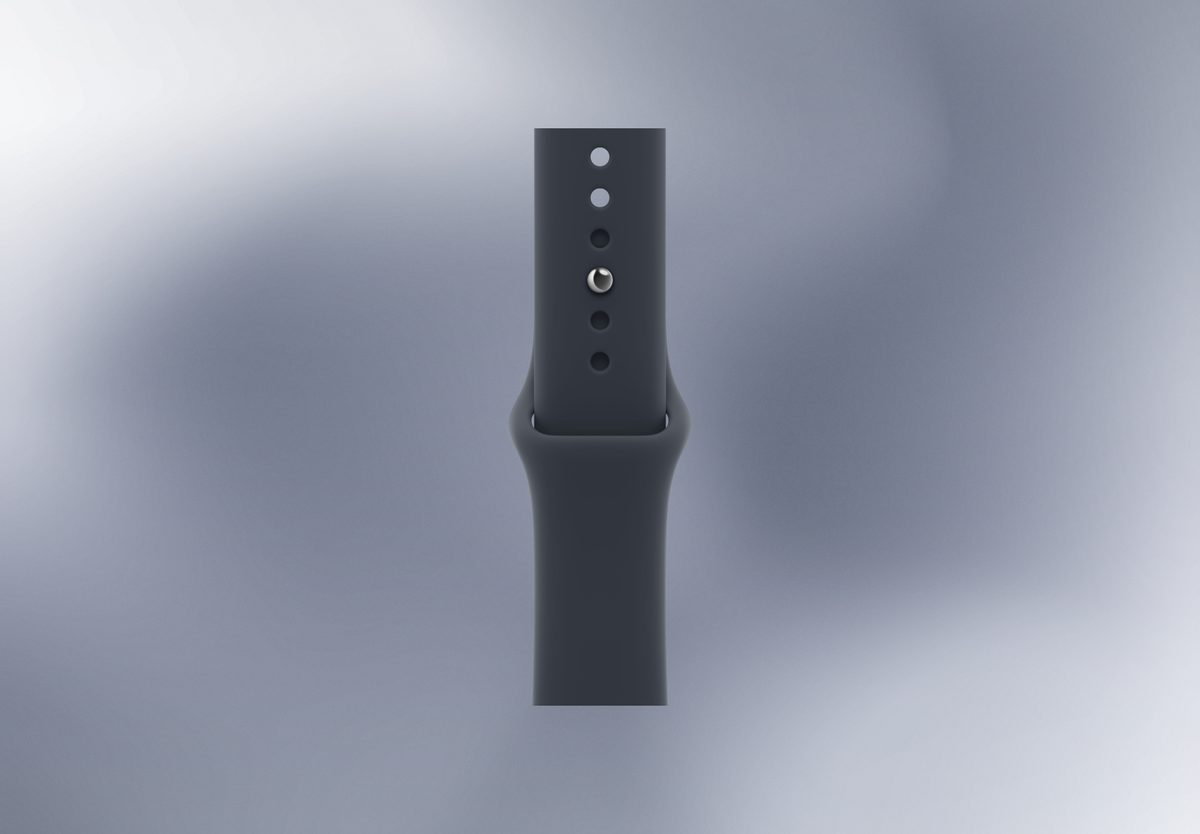 Умные часы Apple Watch Series 12 42mm Space Grey Aluminium, Sport Band Navy Blue, M/L, фото 4