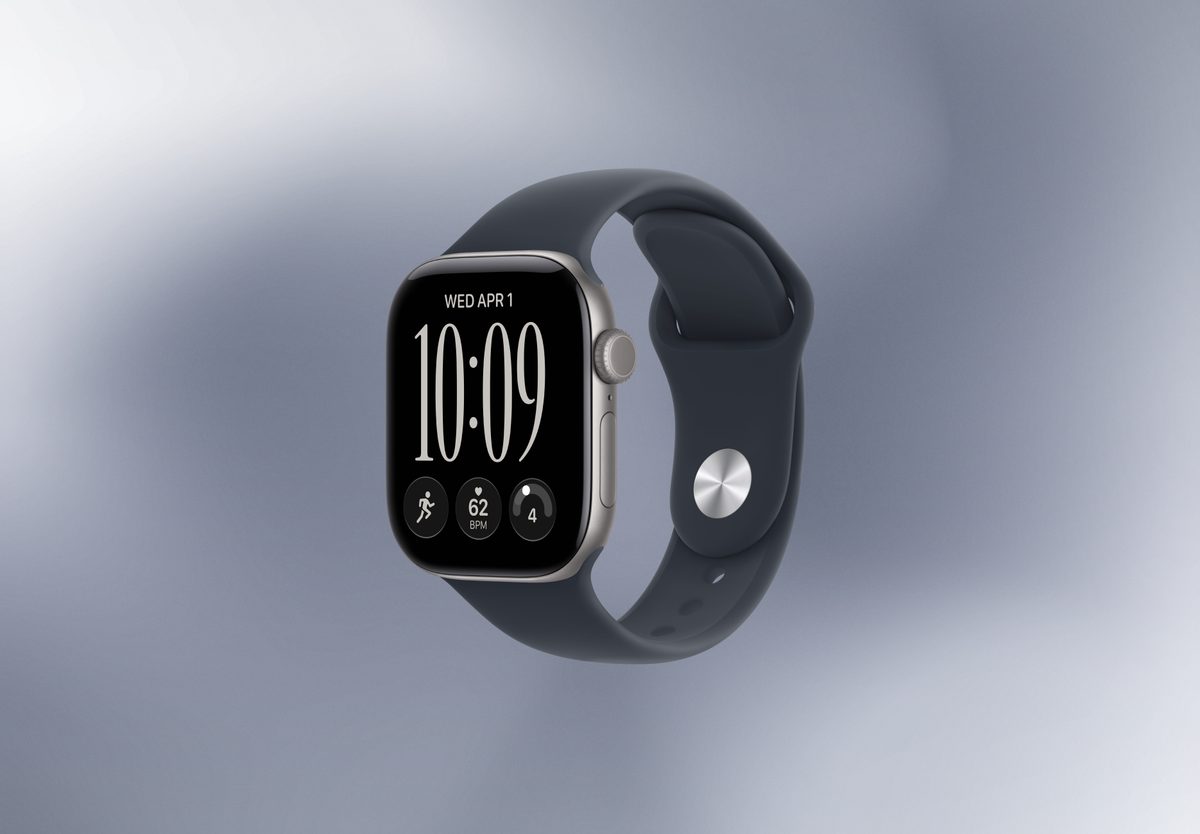 Умные часы Apple Watch Series 12 42mm Space Grey Aluminium, Sport Band Navy Blue, S/M, превью следующего фото