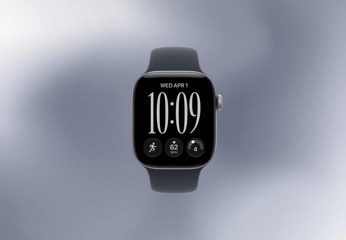 Умные часы Apple Watch Series 12 42mm Space Grey Aluminium, Sport Band Navy Blue, S/M, фото 3