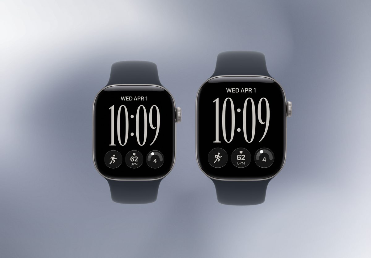 Умные часы Apple Watch Series 12 42mm Space Grey Aluminium, Sport Band Navy Blue, S/M, фото 5