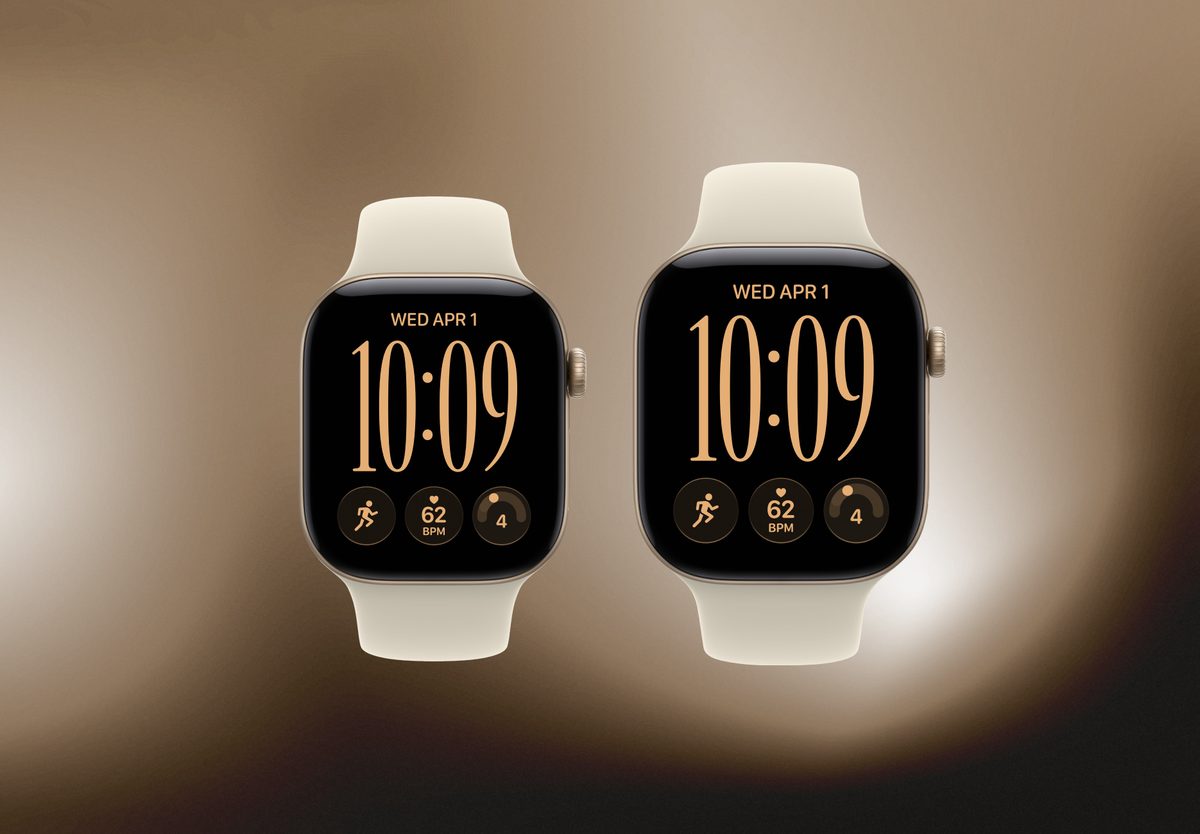 Умные часы Apple Watch Series 12 46mm Light Gold, Sport Band Sand, S/M, фото 5