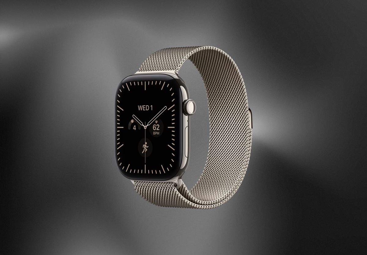 Умные часы Apple Watch Series 12 46mm Natural Titanium, Milanese Loop Natural, M/L, превью следующего фото