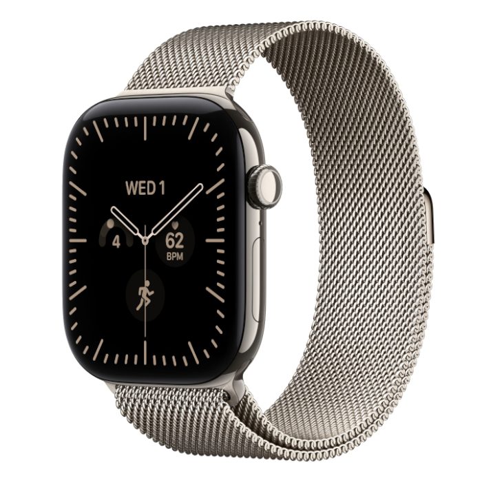 Умные часы Apple Watch Series 12 46mm Natural Titanium, Milanese Loop Natural, S/M