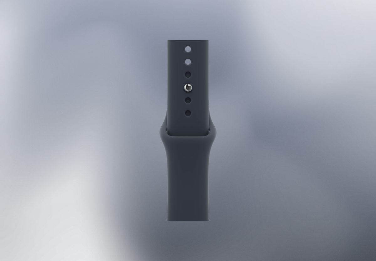 Умные часы Apple Watch Series 12 46mm Space Grey Aluminium, Sport Band Navy Blue, S/M, фото 4