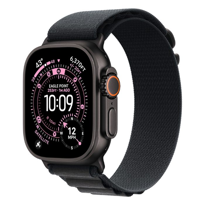 Умные часы Apple Watch Ultra 3 GPS 49mm Black Titanium, Alpine Black, S