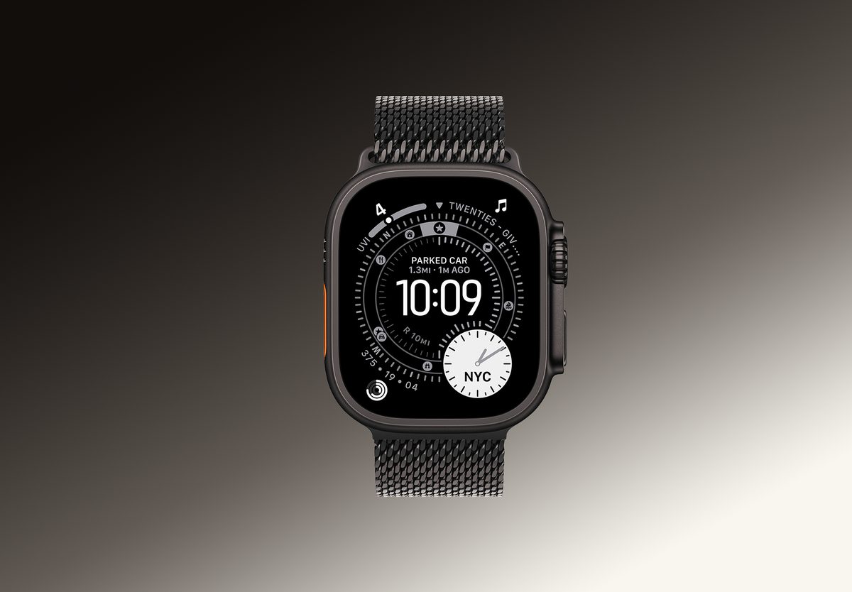 Умные часы Apple Watch Ultra 3 GPS 49mm Black Titanium, Milanese Loop, S, фото 3