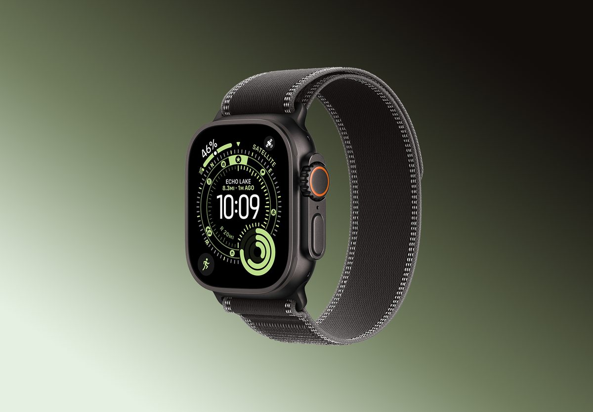 Умные часы Apple Watch Ultra 3 GPS 49mm Black Titanium, Trail Black/Charcoal, M/L, превью следующего фото