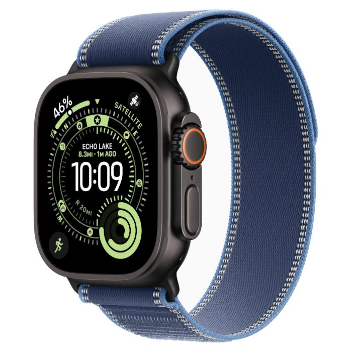Умные часы Apple Watch Ultra 3 GPS 49mm Black Titanium, Trail Blue/Bright Blue, M/L
