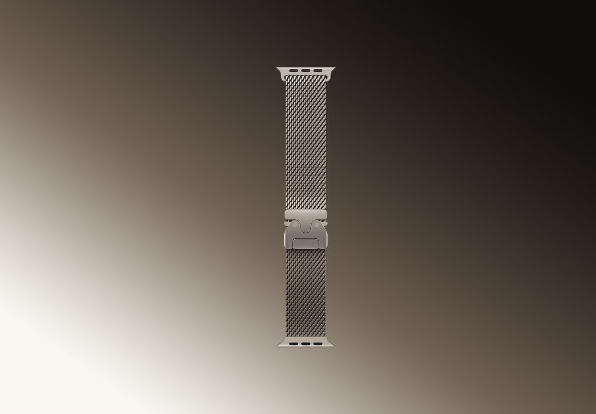Умные часы Apple Watch Ultra 3 GPS 49mm Natural Titanium, Milanese Loop, L, фото 4