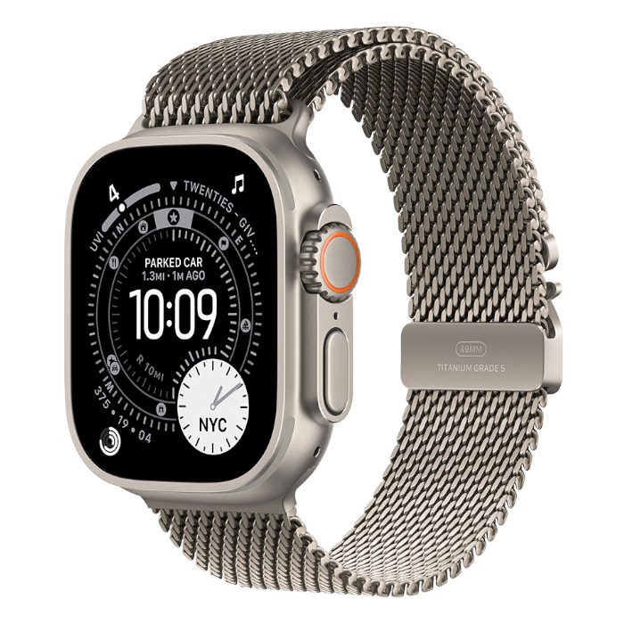 Умные часы Apple Watch Ultra 3 GPS 49mm Natural Titanium, Milanese Loop, M