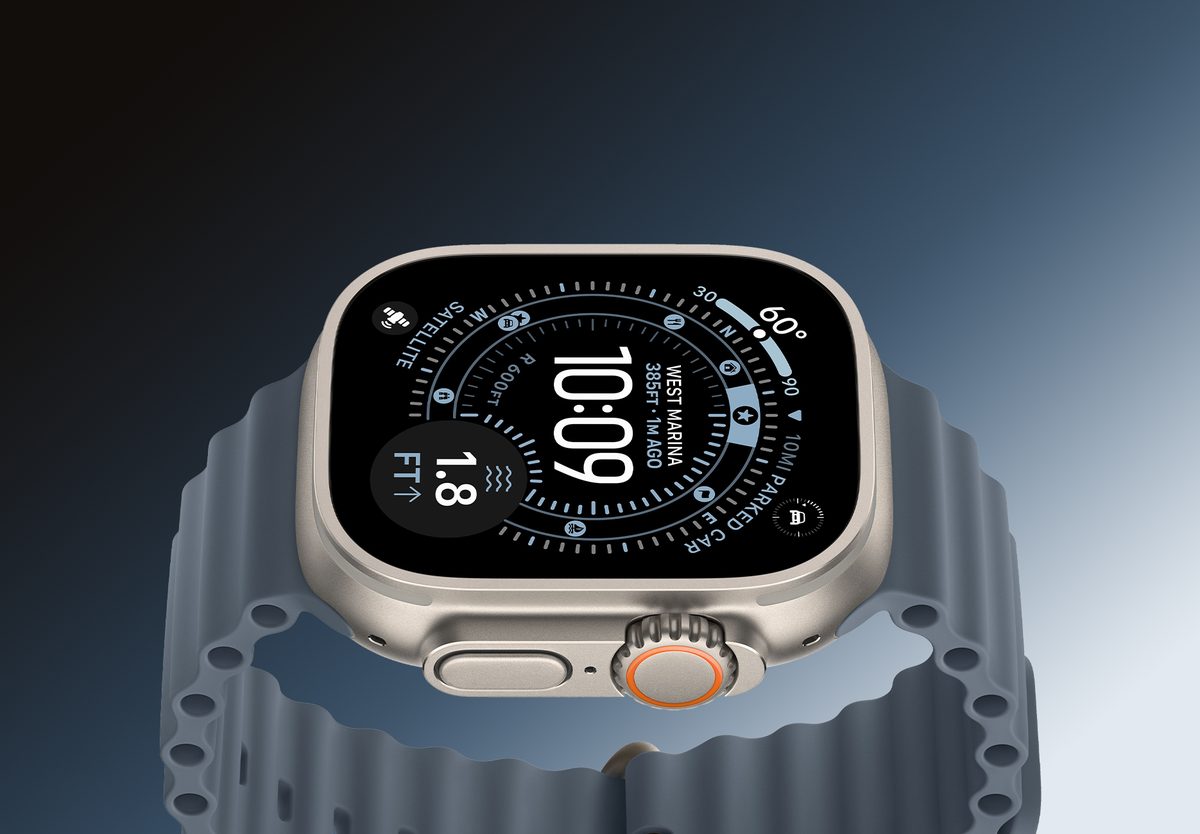 Умные часы Apple Watch Ultra 3 GPS 49mm Natural Titanium, Ocean Anchor Blue, превью предыдущего фото