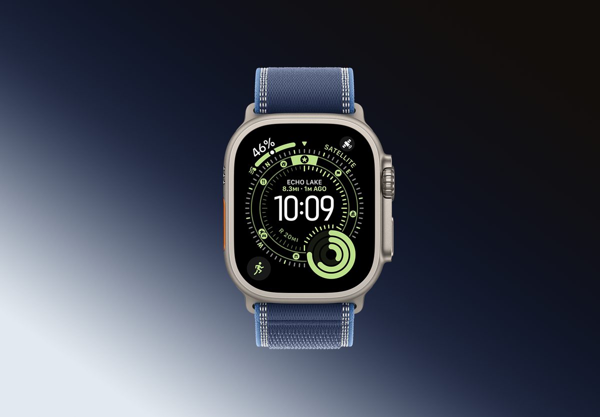 Умные часы Apple Watch Ultra 3 GPS 49mm Natural Titanium, Trail Blue/Bright Blue, S/M, фото 3
