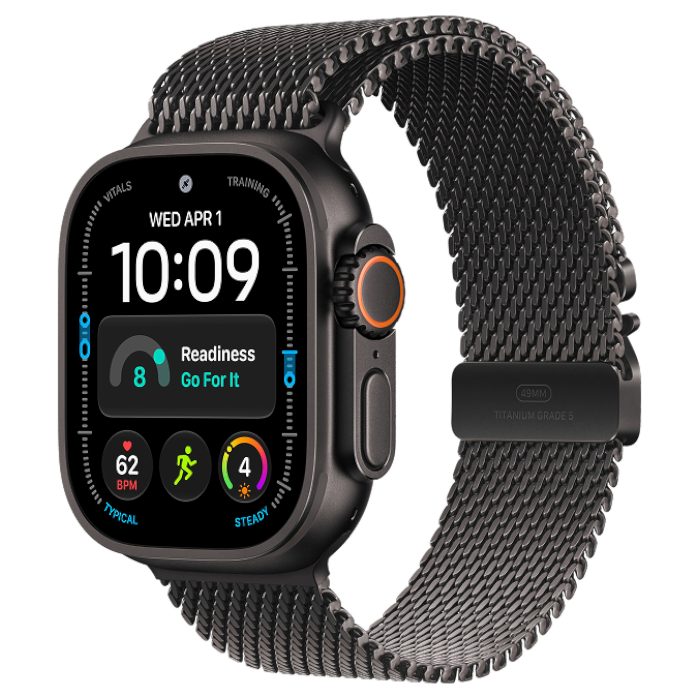 Умные часы Apple Watch Ultra 4 GPS 49mm Black Titanium, Milanese Loop, M