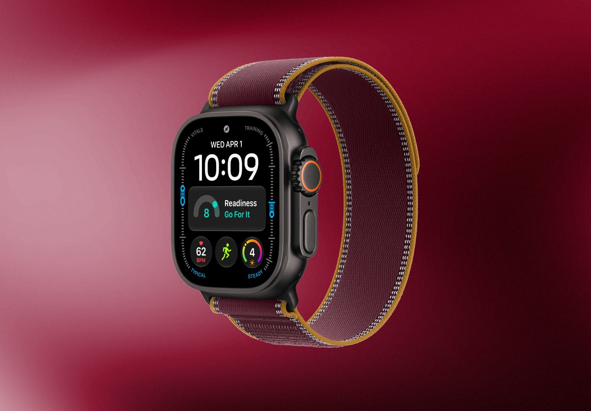 Умные часы Apple Watch Ultra 4 GPS 49mm Black Titanium, Trail Burgundy, M/L, превью следующего фото