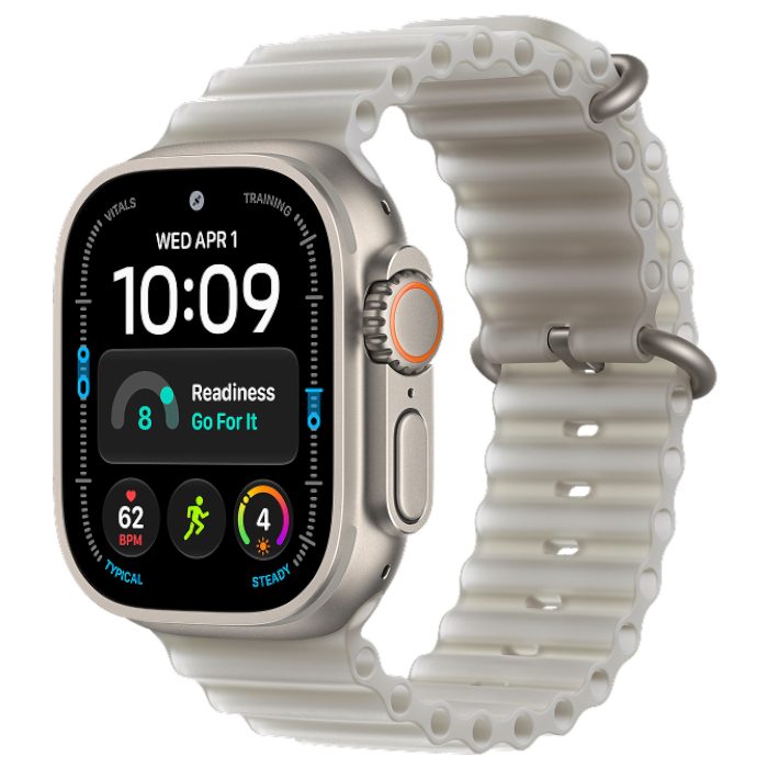 Умные часы Apple Watch Ultra 4 GPS 49mm Natural Titanium, Ocean Translucent Grey