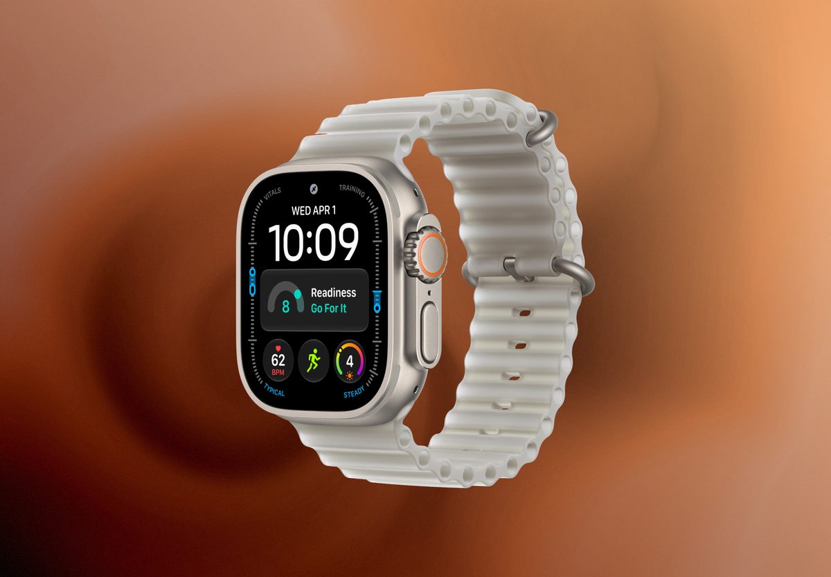 Умные часы Apple Watch Ultra 4 GPS 49mm Natural Titanium, Ocean Translucent Grey, превью следующего фото