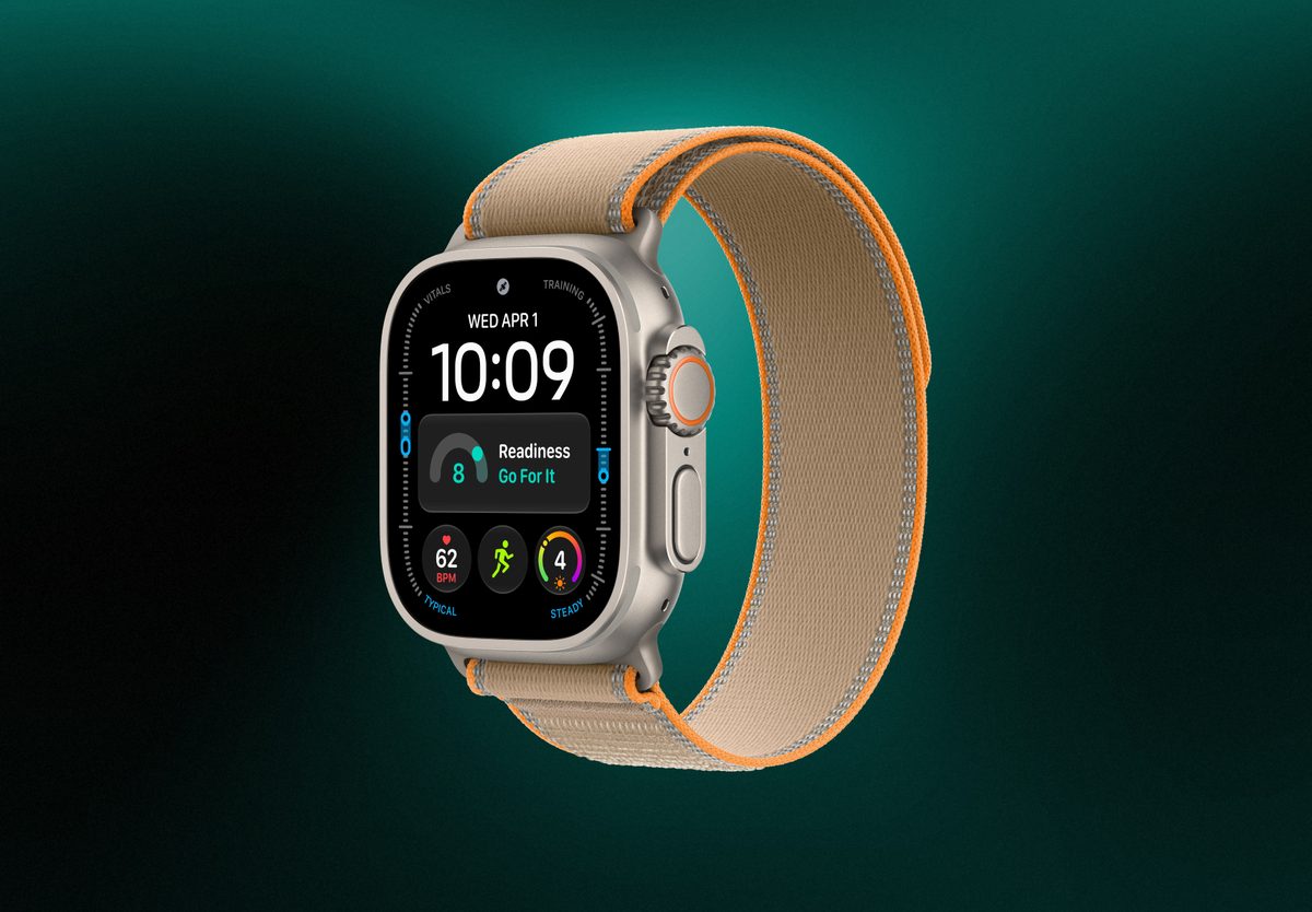 Умные часы Apple Watch Ultra 4 GPS 49mm Natural Titanium, Trail Sand, M/L, превью следующего фото