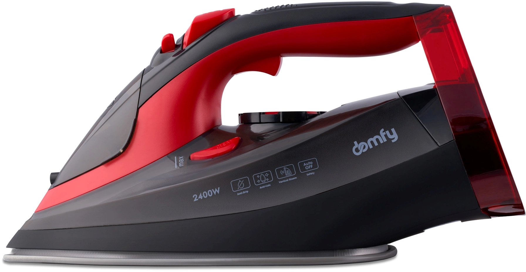 Утюг Domfy DSC-EI502 2400Вт черный/красный, фото 5