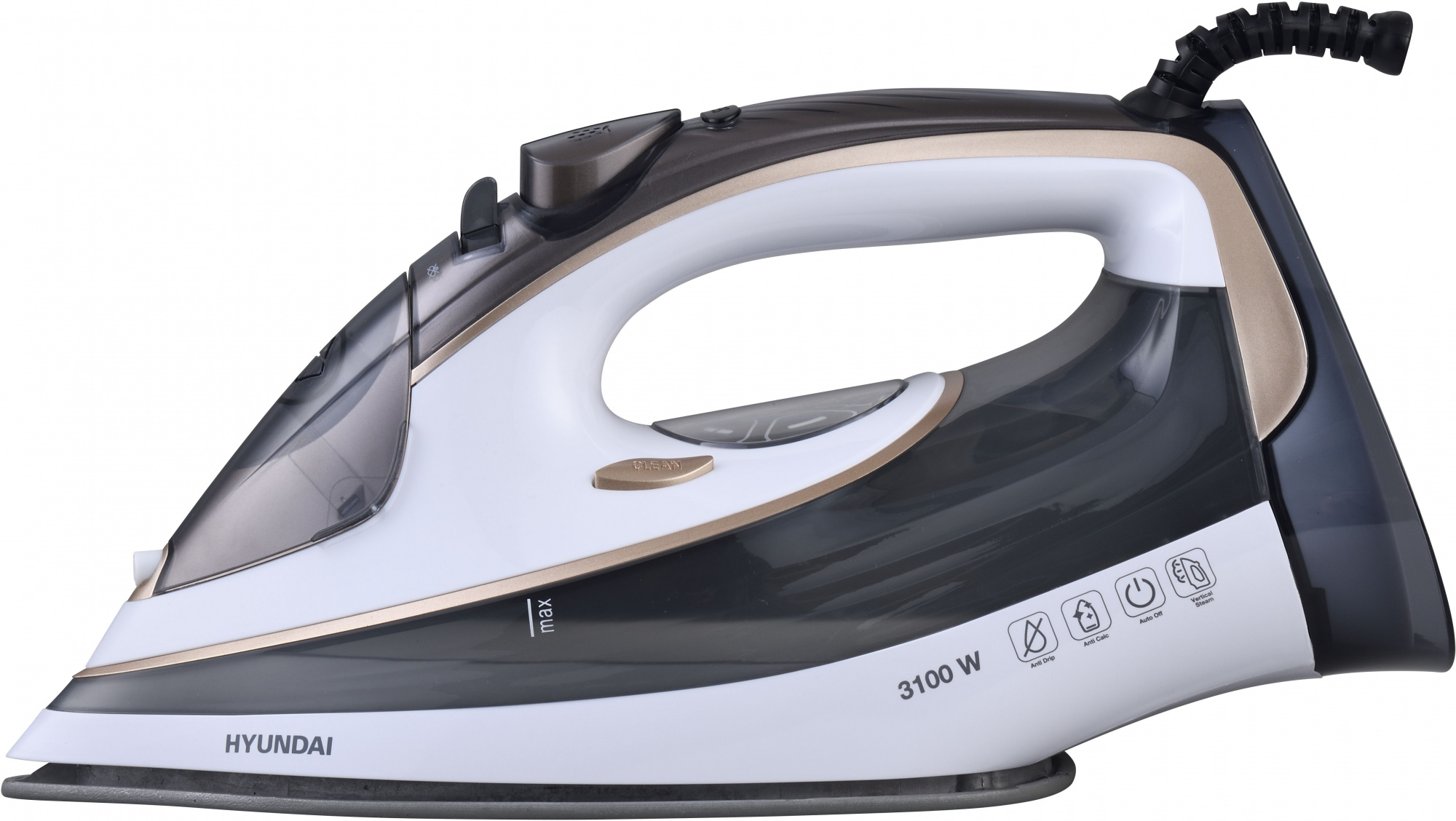 Утюг Hyundai H-SI01230 3100Вт черный/белый, фото 6
