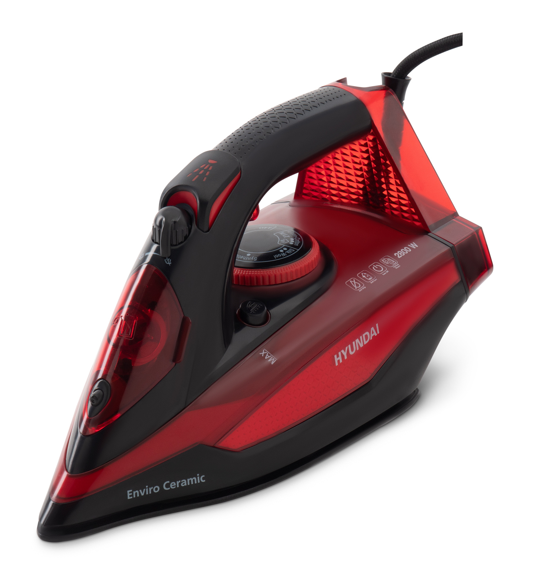 Утюг Hyundai H-SI01339 2800Вт черный/красный, фото 2