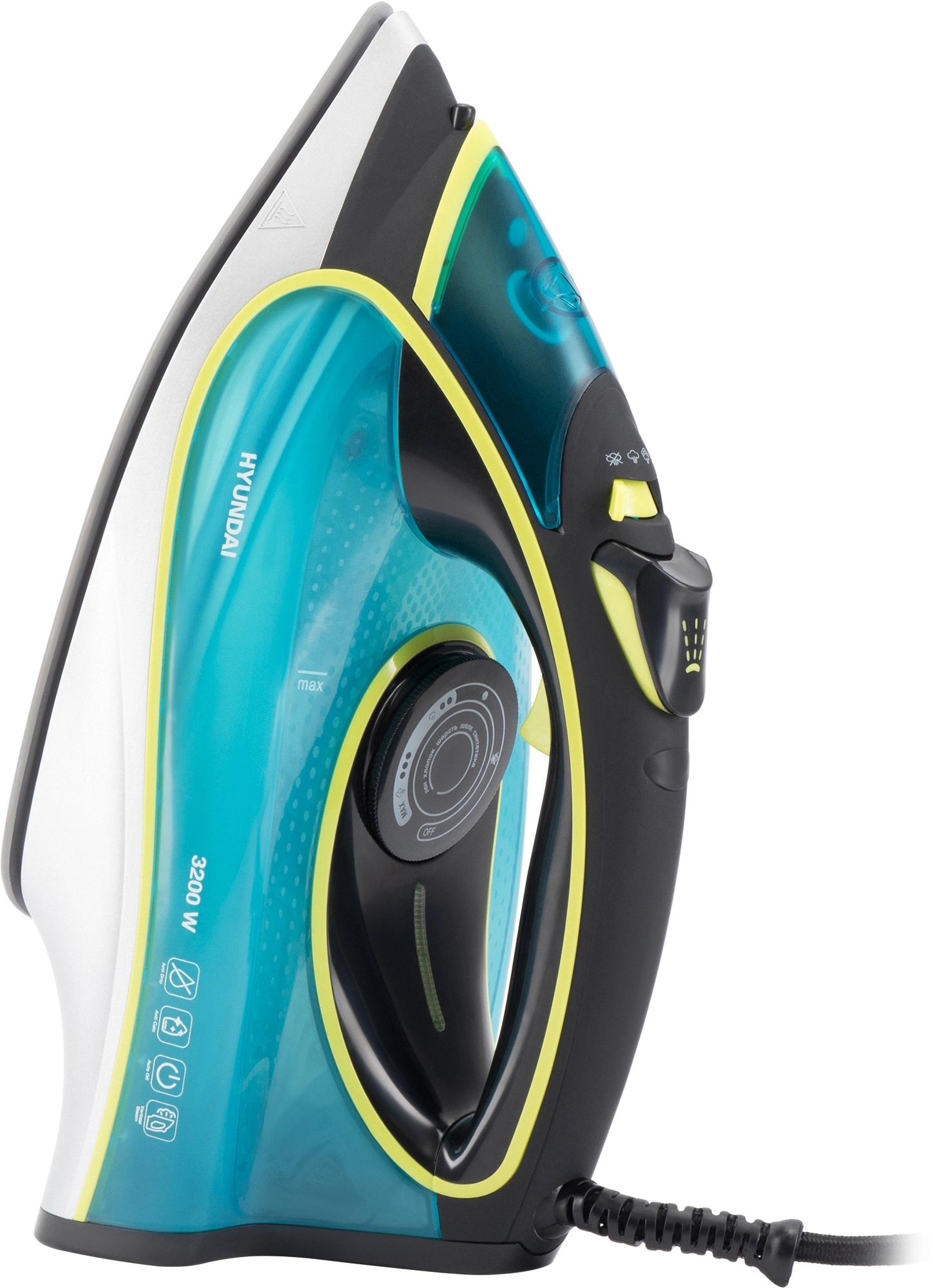 Утюг Hyundai H-SI01450 3200Вт голубой/желтый, фото 11