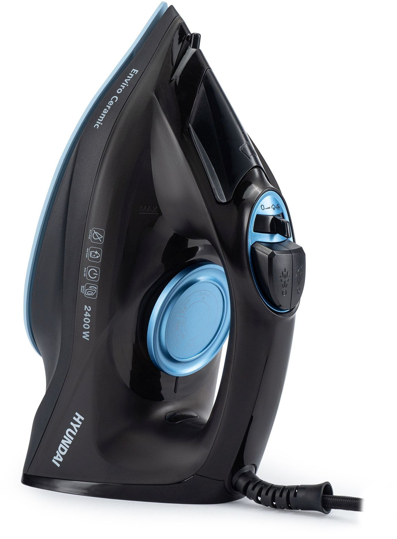 Утюг Hyundai H-SI01557 черный/голубой, фото 4