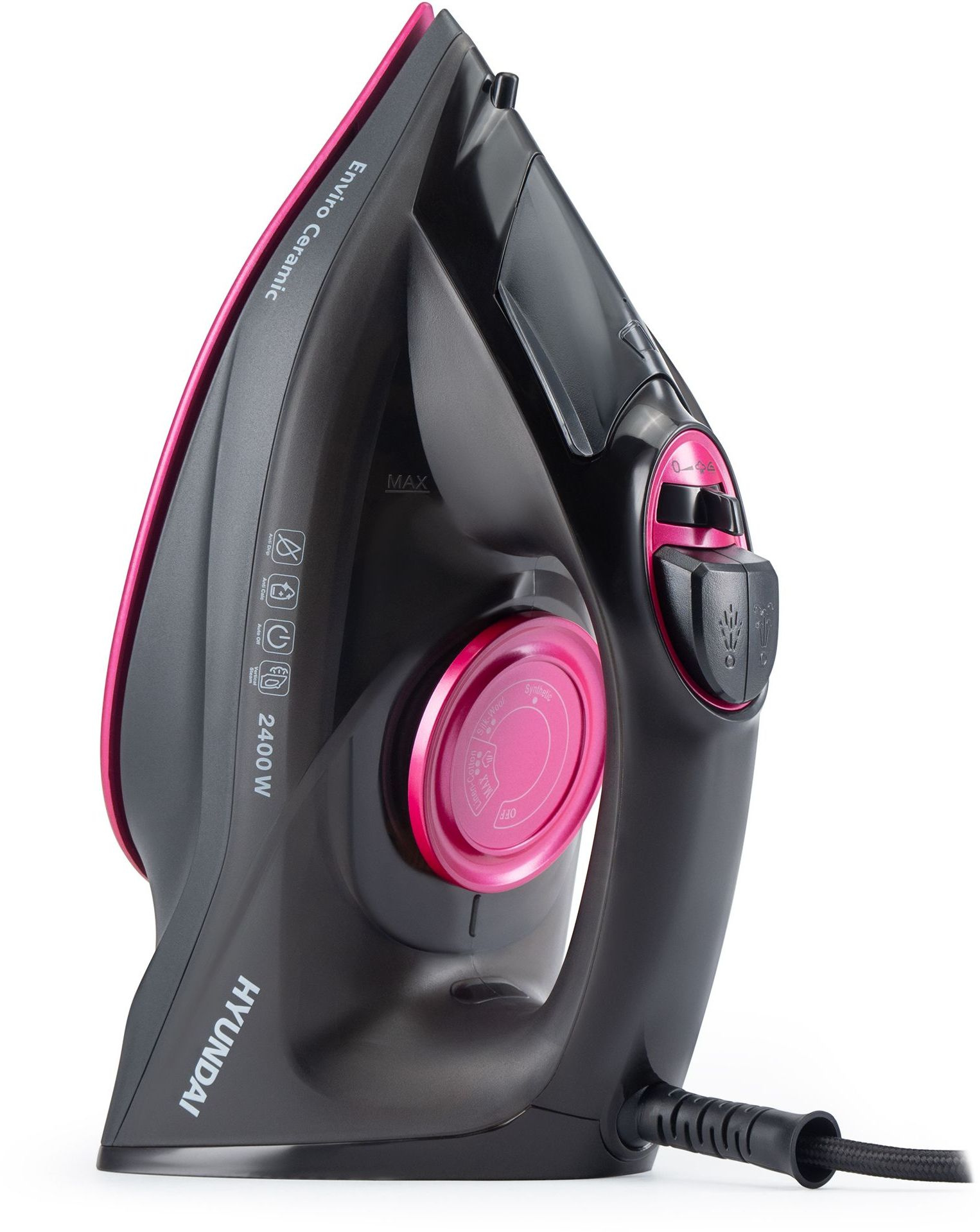 Утюг Hyundai H-SI01559 2400Вт черный/розовый, фото 9