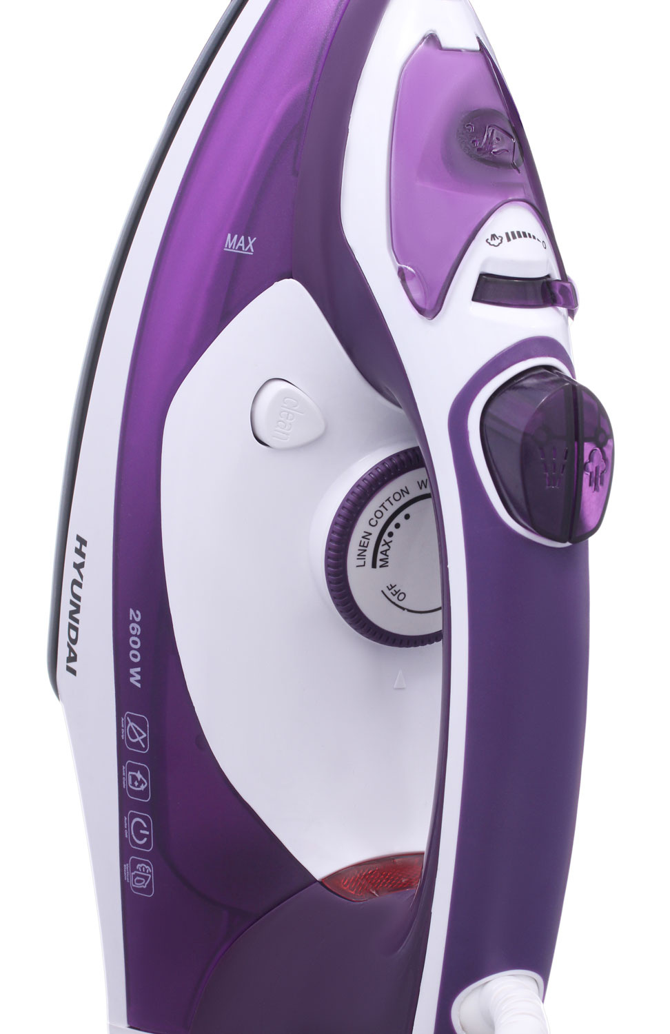 Утюг Hyundai H-SI01564 2600Вт фиолетовый/белый, фото 2