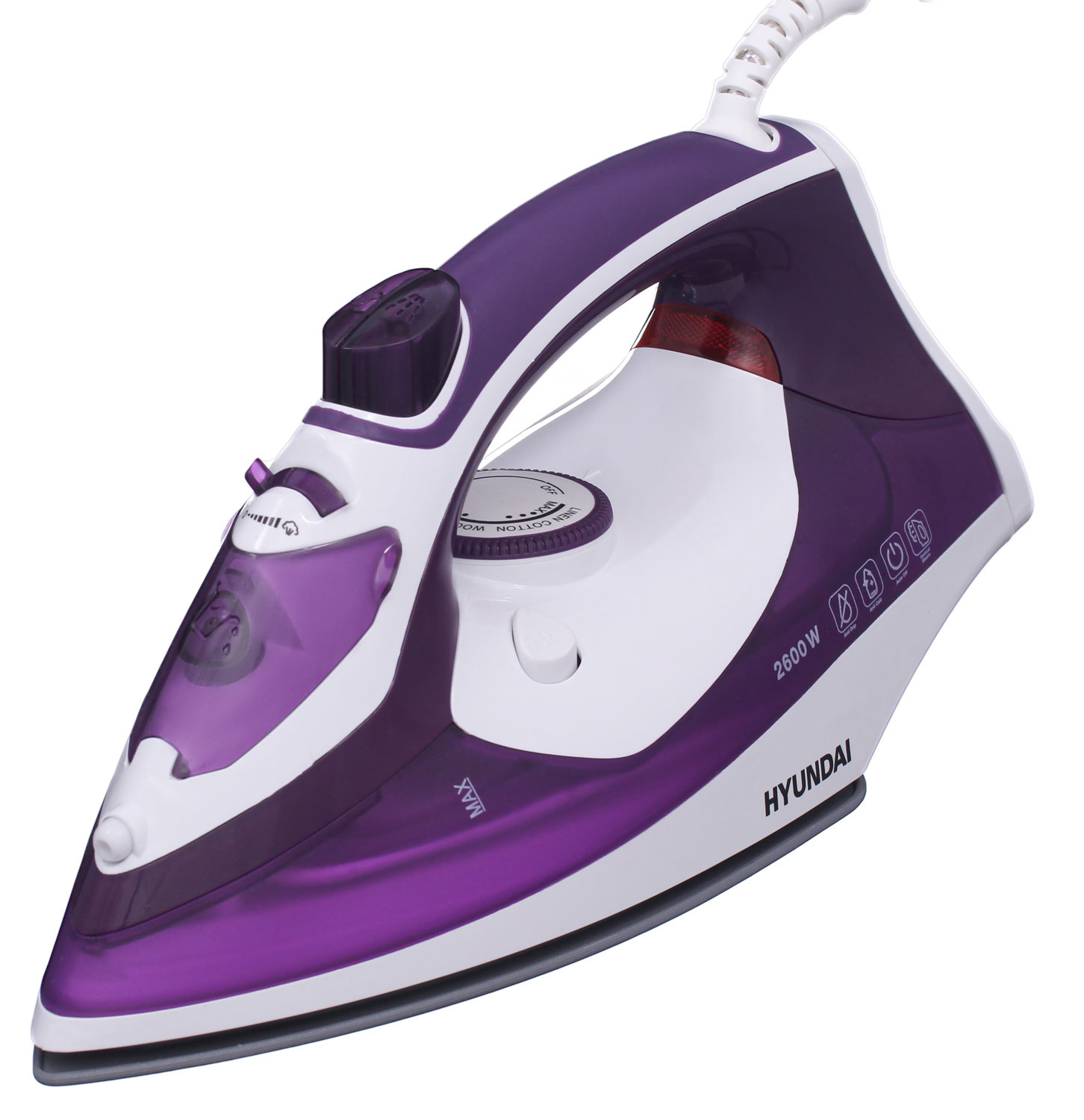 Утюг Hyundai H-SI01564 2600Вт фиолетовый/белый, фото 5