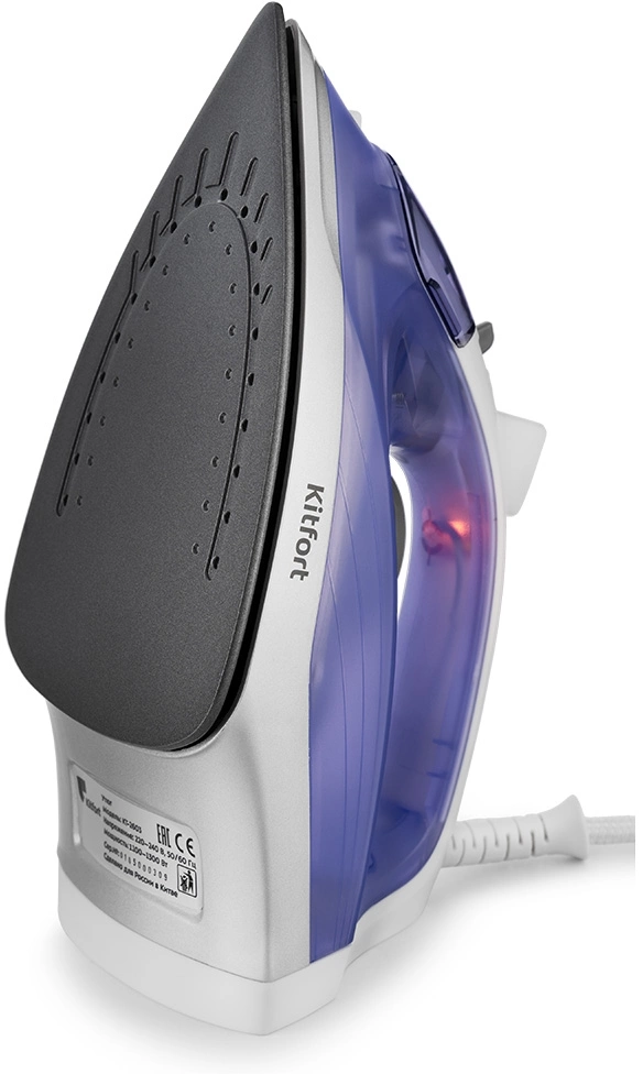 Утюг Kitfort КТ-2603 1300Вт белый/фиолетовый, фото 4