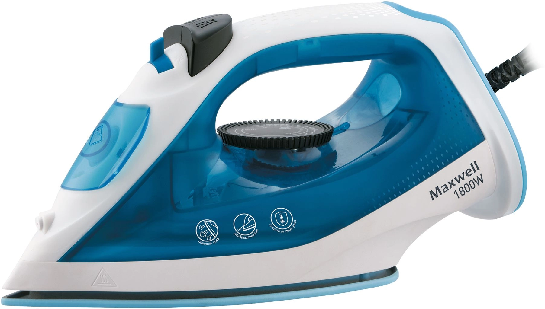 Утюг Maxwell MW-3004 белый/синий