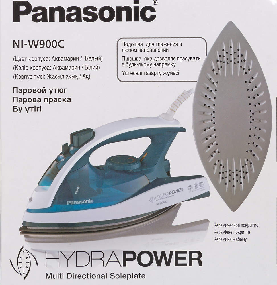 Утюг Panasonic NI-W900CMTW 2400Вт белый/голубой, фото 10