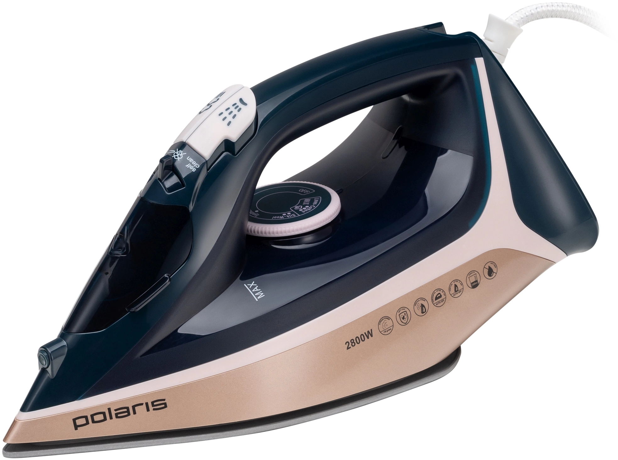 Утюг Polaris PIR 2868AK 2800Вт синий/розовый