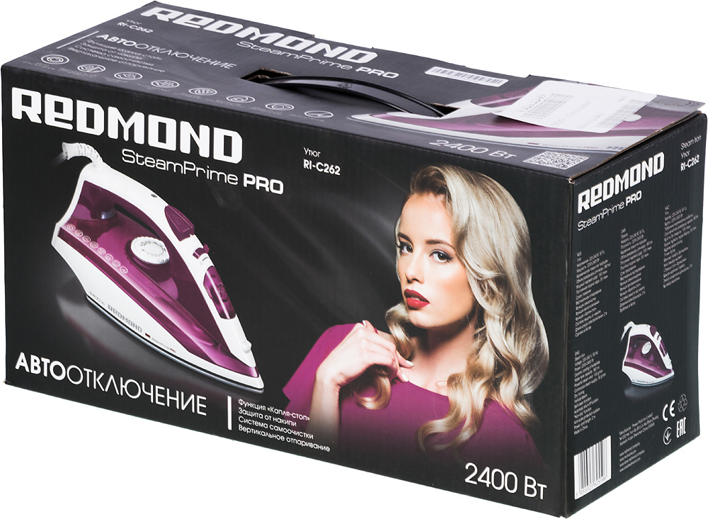 Утюг Redmond RI-C262 2400Вт бордовый/белый, фото 11