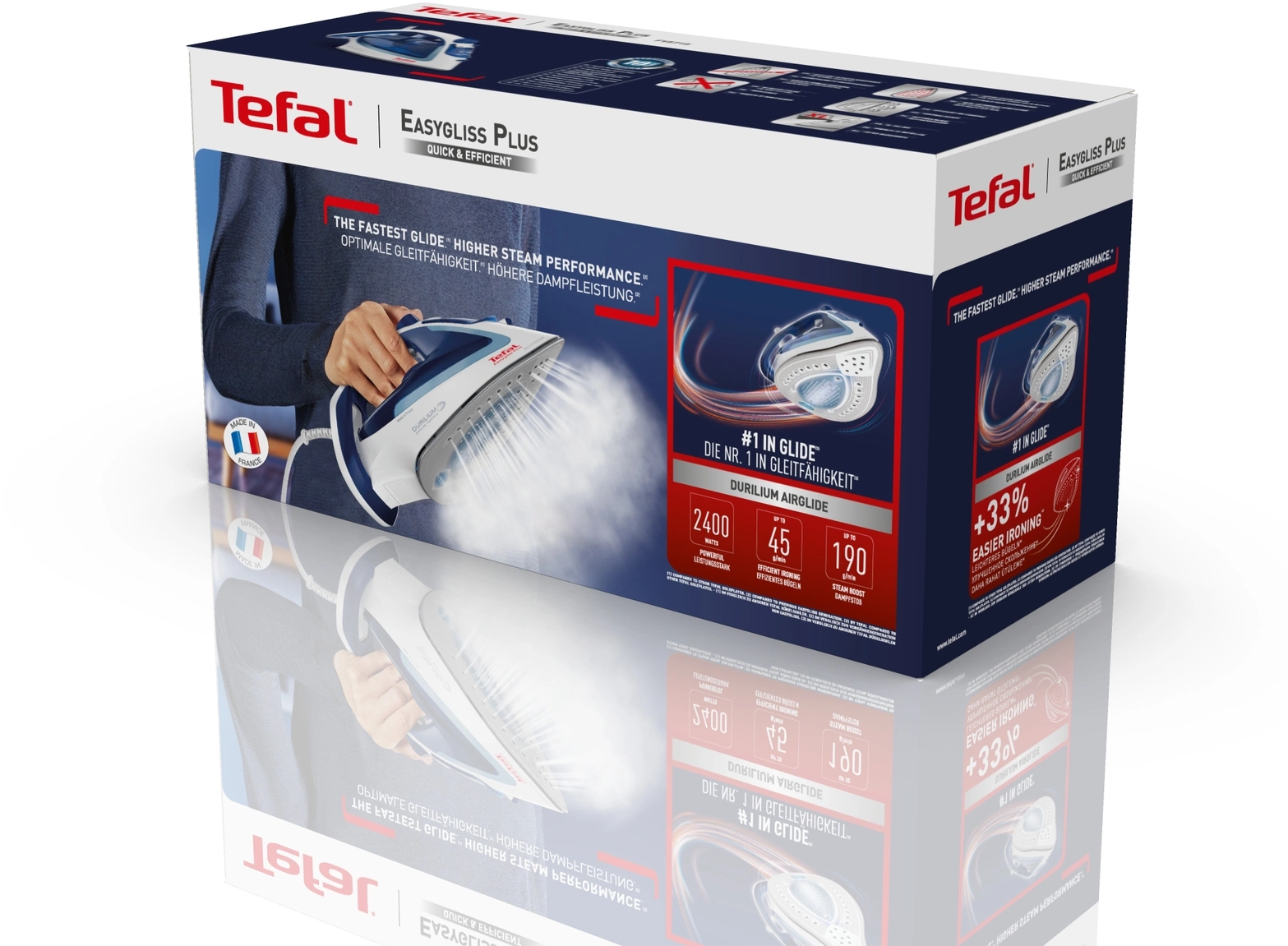 Утюг Tefal Easygliss Plus FV5715E0 2400Вт голубой/белый, фото 10