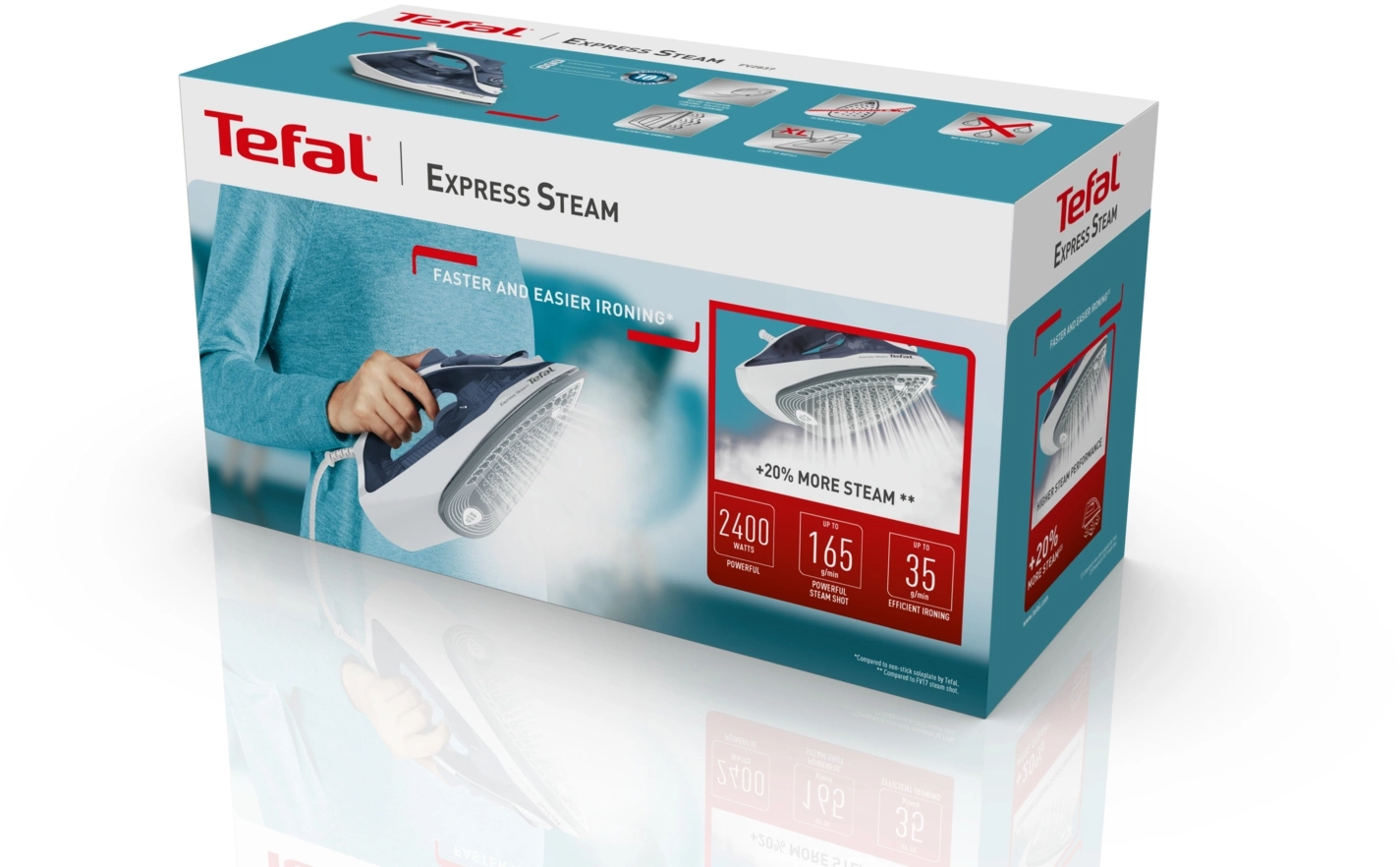 Утюг Tefal FV2837E0 2400Вт синий/белый, фото 10