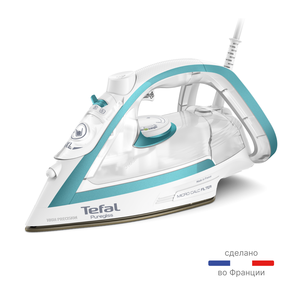 Утюг Tefal FV8044E0 белый/голубой, фото 3