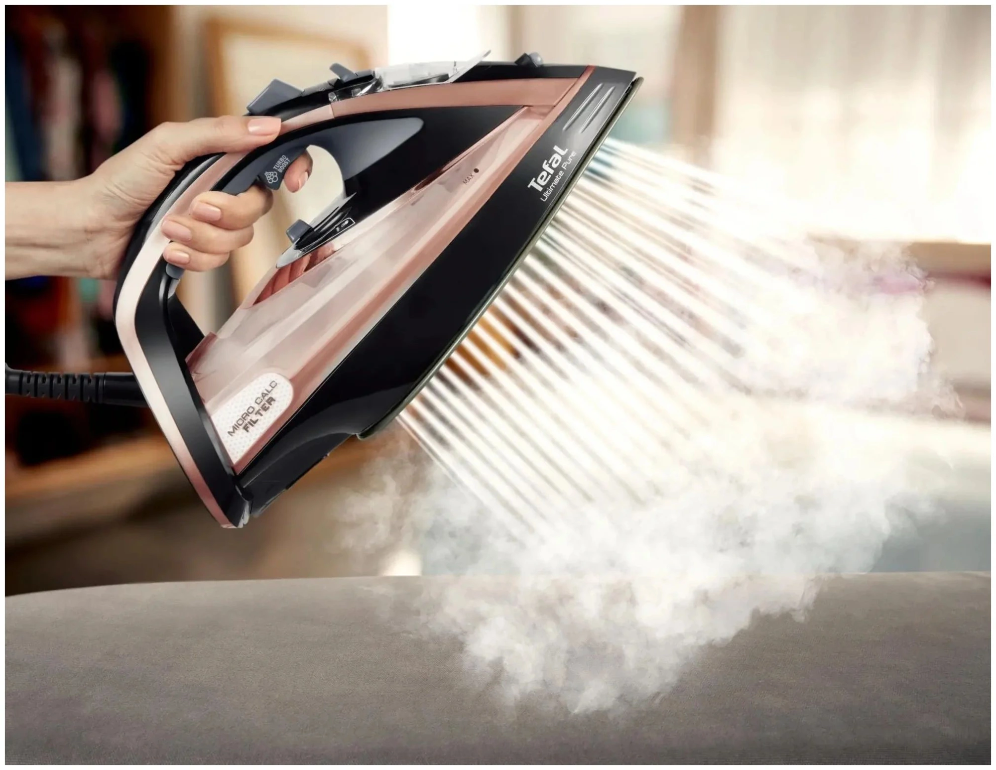 Утюг Tefal FV9845E0 черный/бежевый, фото 14