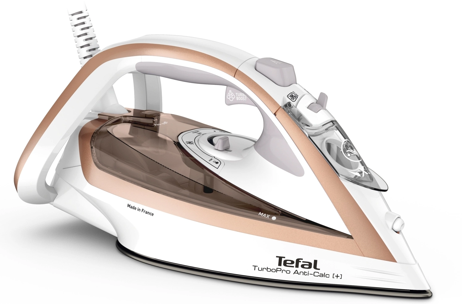 Утюг Tefal Turbo Pro FV5697E1 3000Вт белый/бежевый