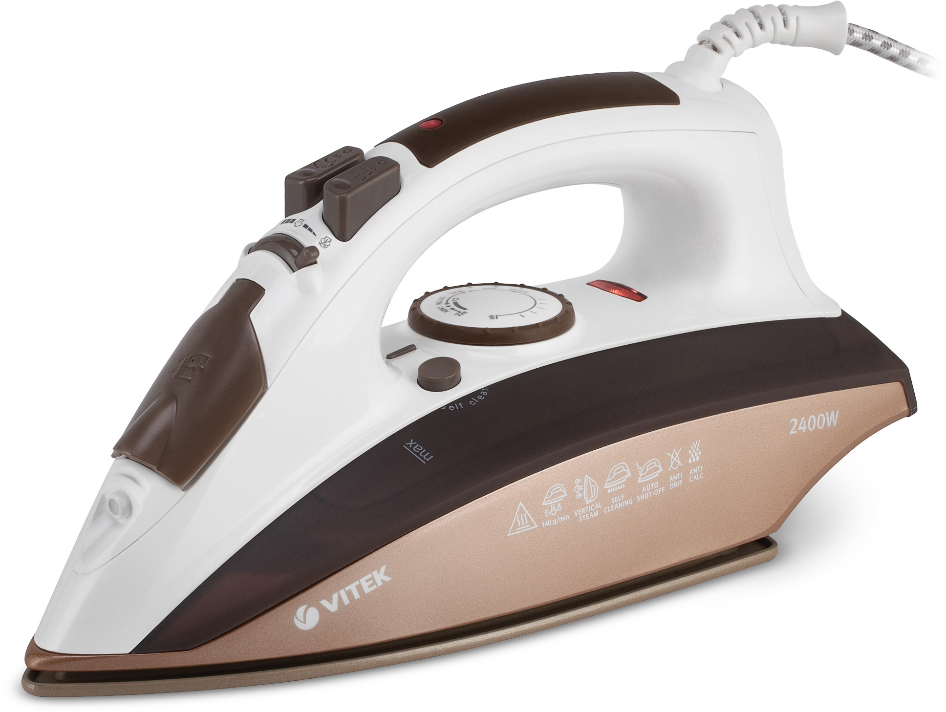 Утюг Vitek VT-1209 коричневый, превью следующего фото