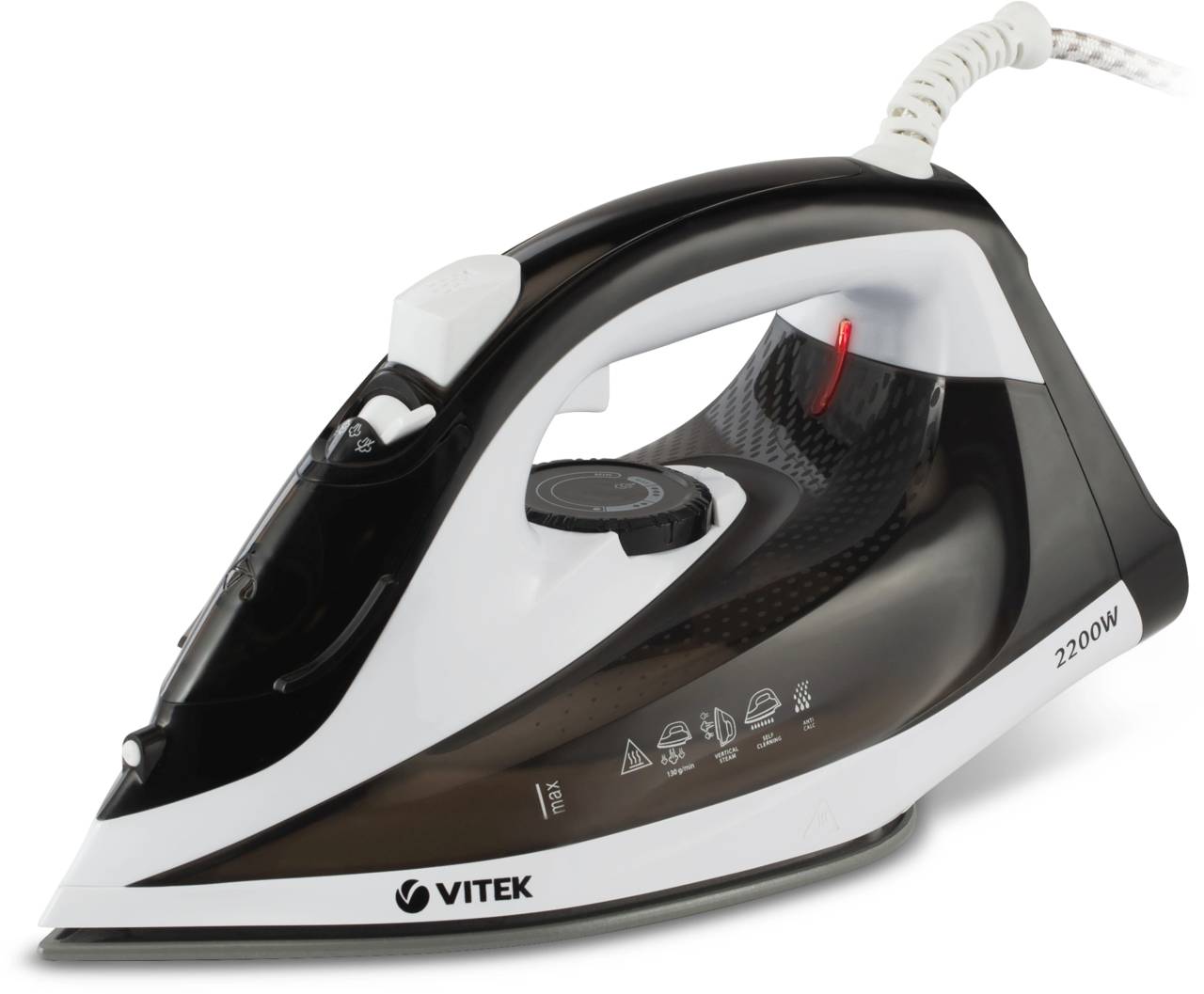 Утюг Vitek VT-1267 2200Вт черный/белый